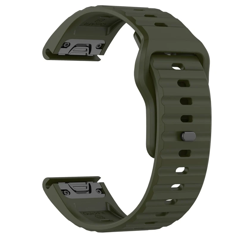 Garmin Fenix 9 Pro - 51mm Outdoor Silikonarmband (Armeegrün)