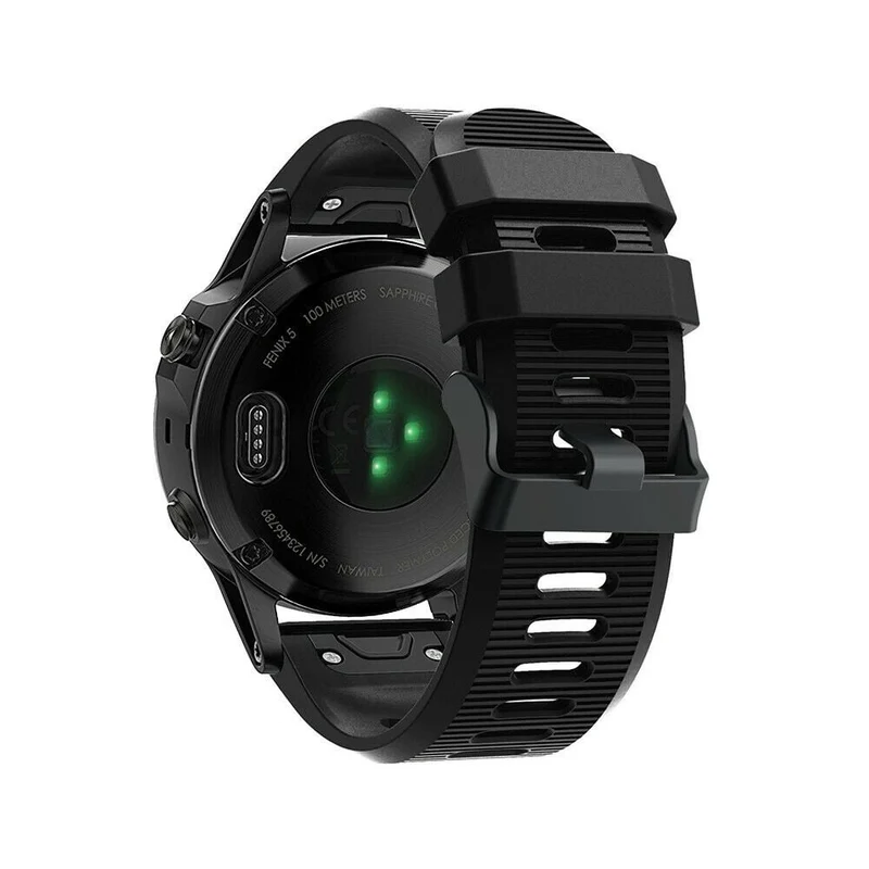 Garmin Fenix 9 - 51mm Silikonarmband (Schwarz)