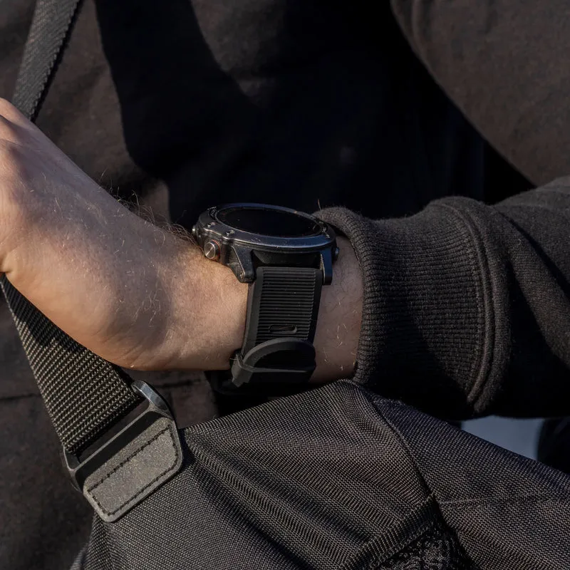 Garmin Fenix 9 - 51mm Silikonarmband (Schwarz)