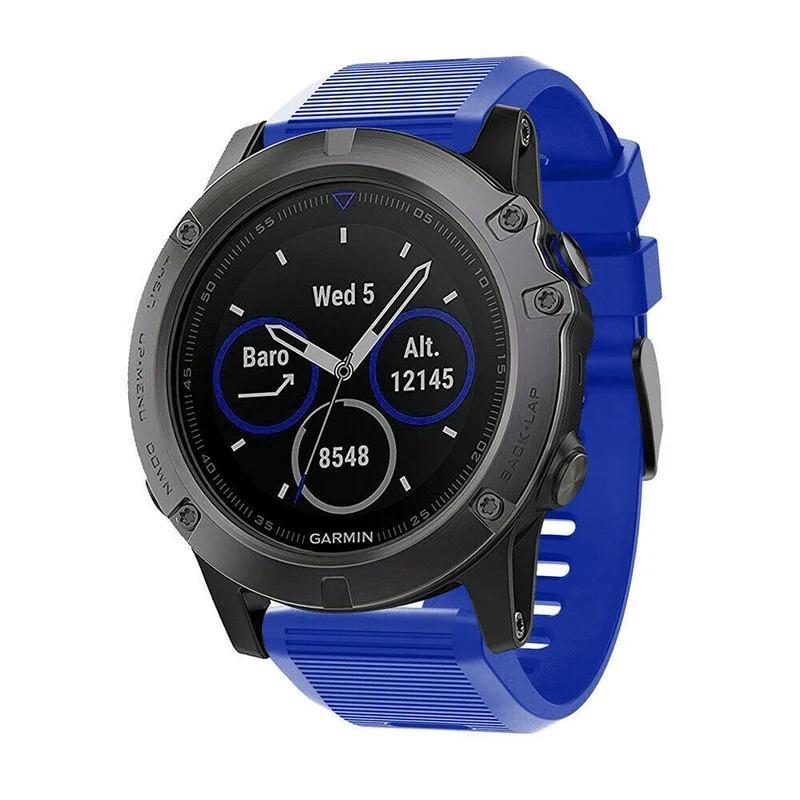 Garmin Fenix 9 - 51mm Silikonarmband (Blau)