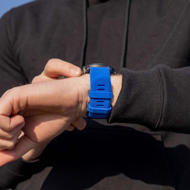 Garmin Fenix 9 - 51mm Silikonarmband (Blau)
