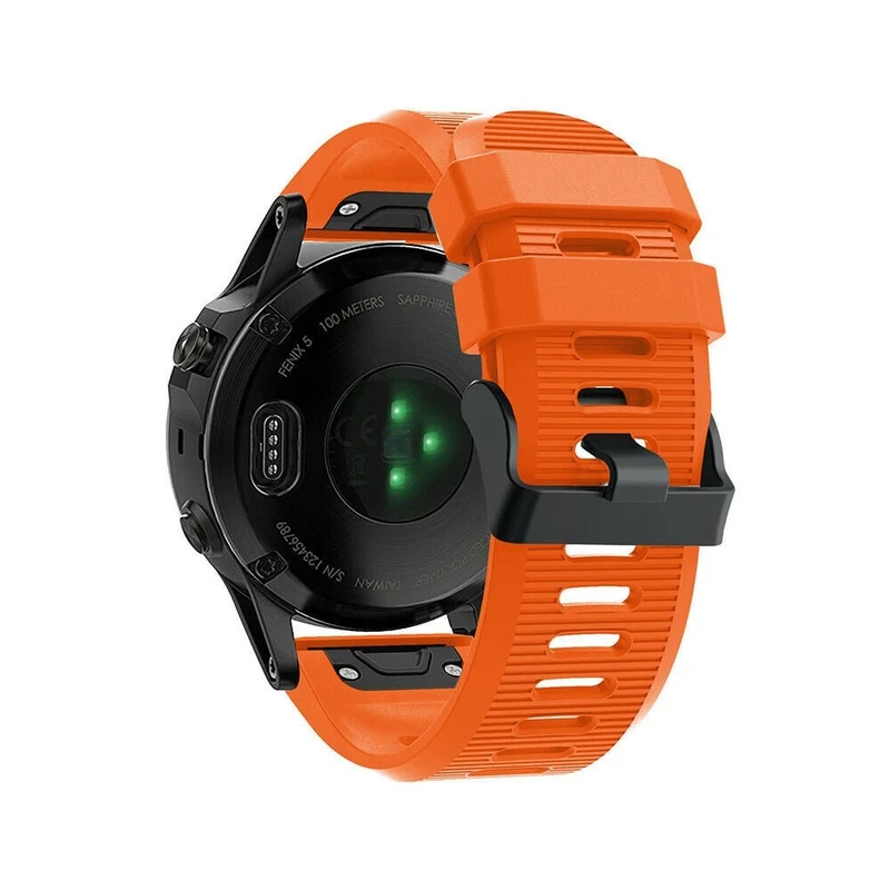 Garmin Fenix 9 Pro - 51mm Silikonarmband (Orange)