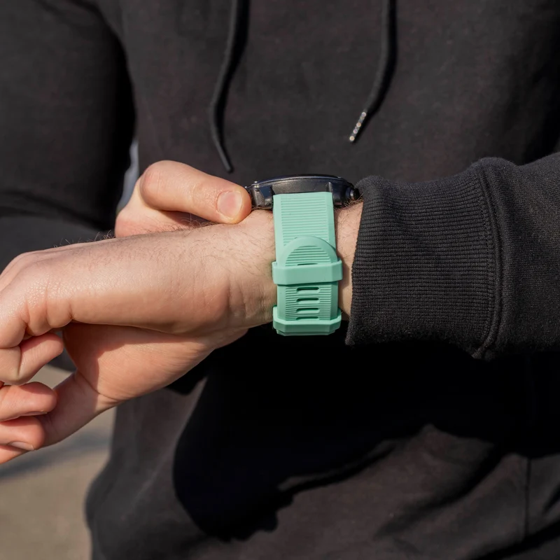 Garmin Fenix 9 Pro - 51mm Silikonarmband (Aqua)