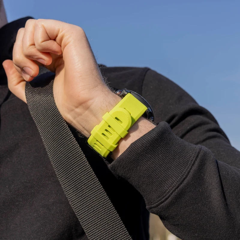 Garmin Fenix 9 - 51mm Silikonarmband (Hellgrün)