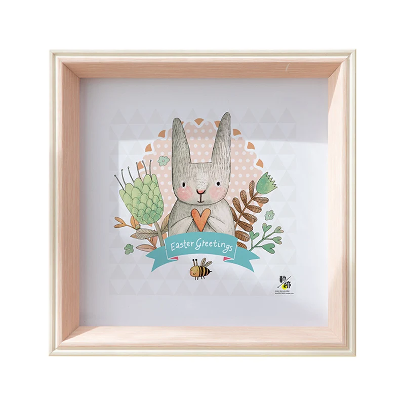Niedliche Tierillustration gerahmte Kunst für Zuhause