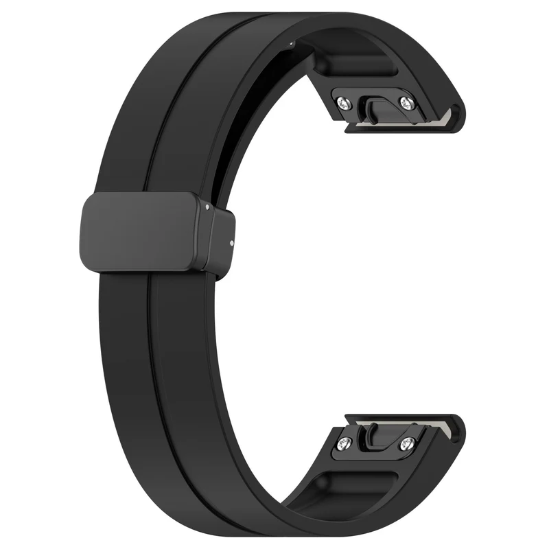 Garmin Fenix 9 Pro - 51mm D-Schnalle Silikonarmband (Schwarz)