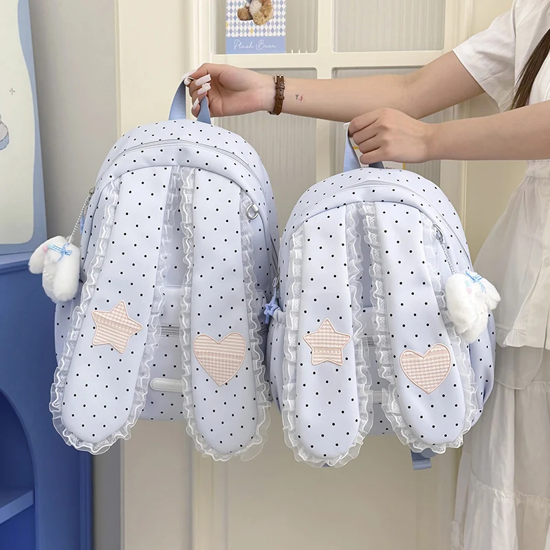 Cute Bunny-Ohr Zugbeutel Rucksack Karnz