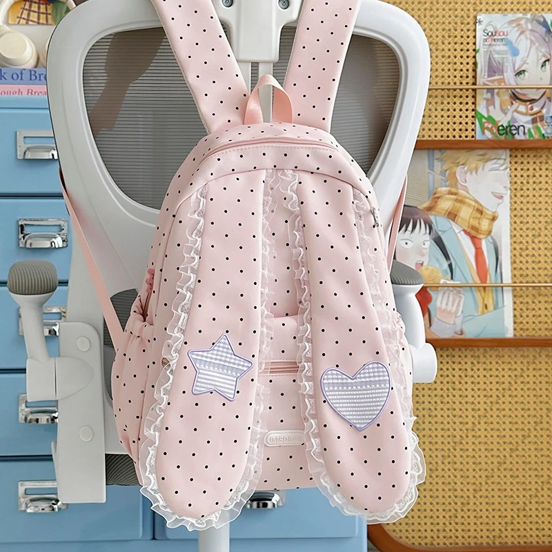 Cute Bunny-Ohr Zugbeutel Rucksack Karnz