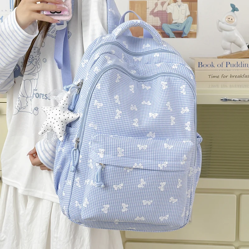 Niedliches, mit Schleifen verziertes Casual-Rucksack Karnz