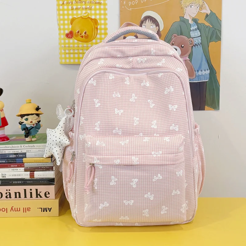 Niedliches, mit Schleifen verziertes Casual-Rucksack Karnz