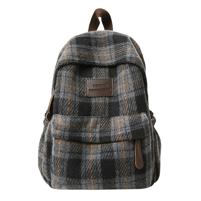 Gemütlicher Karomuster Rucksack Karnz