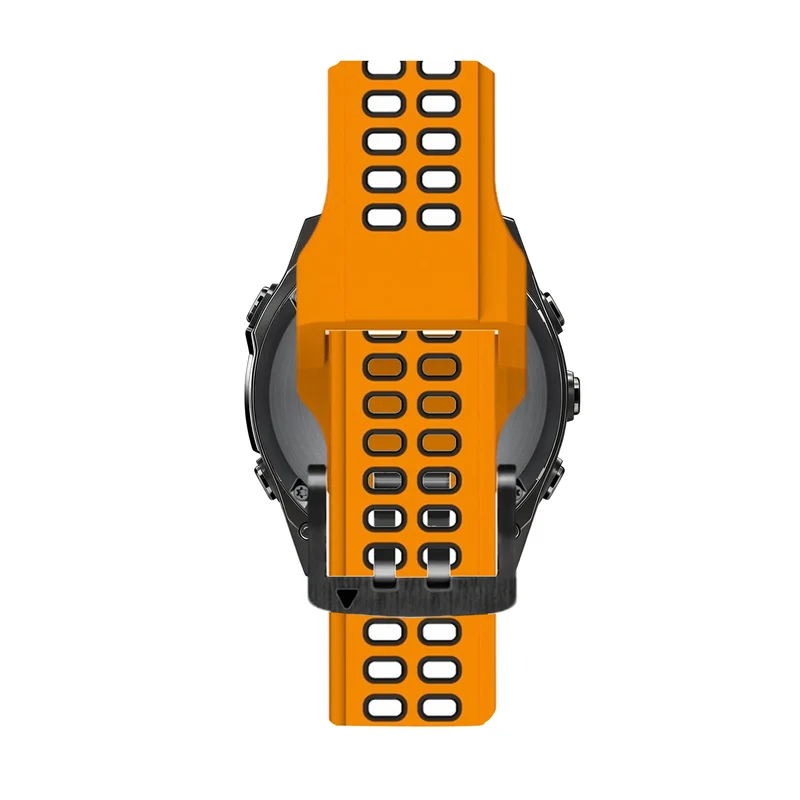 Bandz Garmin Fenix 9 Pro - 51mm Dual Sport Schnallenarmband (Orange/Schwarz)