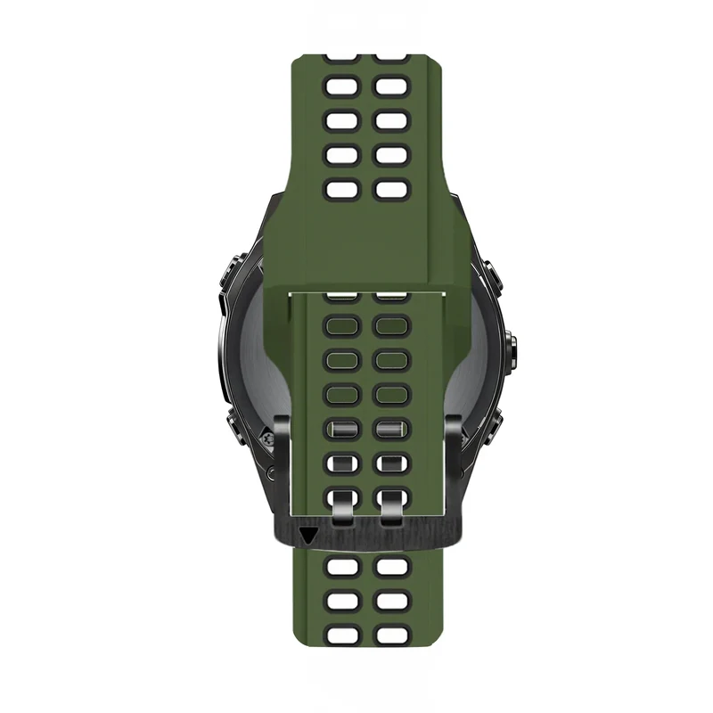 Bandz Garmin Fenix 9 - 51mm Dual Sport Schnallenarmband (Armeegrün/Schwarz)
