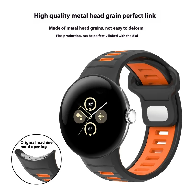 Absolut Elegant Google Pixel Watch 3 XL 45mm Silikon Armband