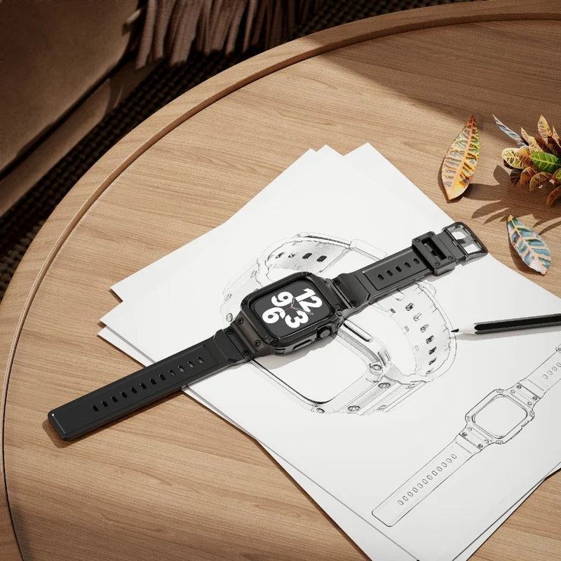 Stilvoll Apple Watch Series 10 46mm Silikon Armband