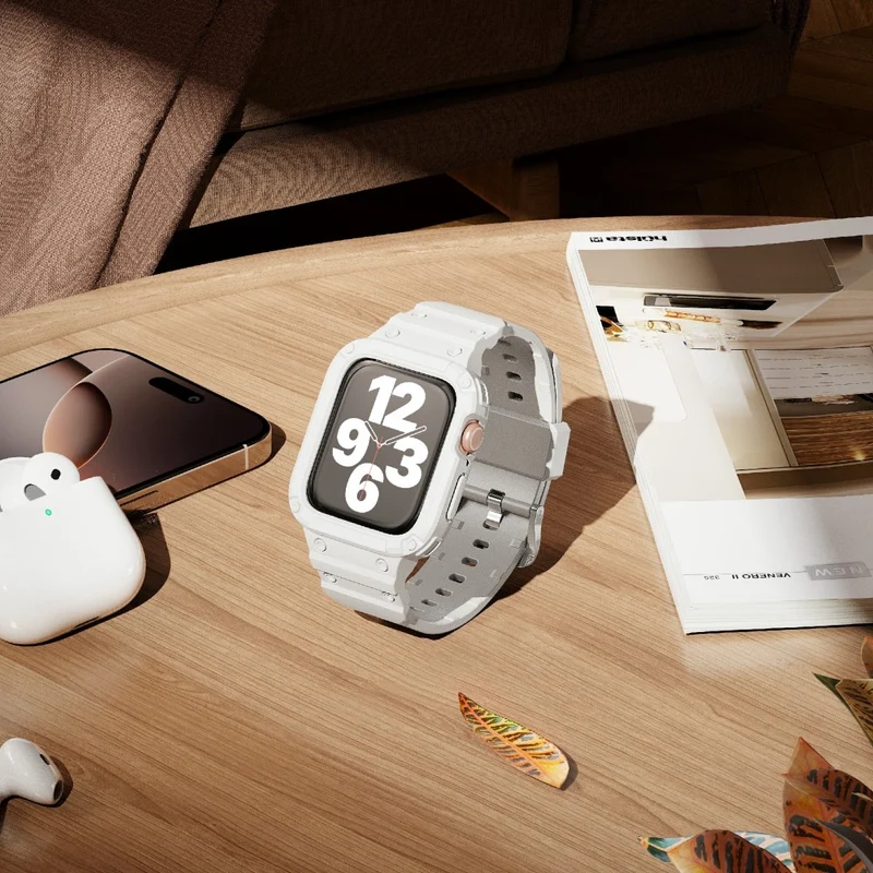 Stilvoll Apple Watch Series 10 46mm Silikon Armband