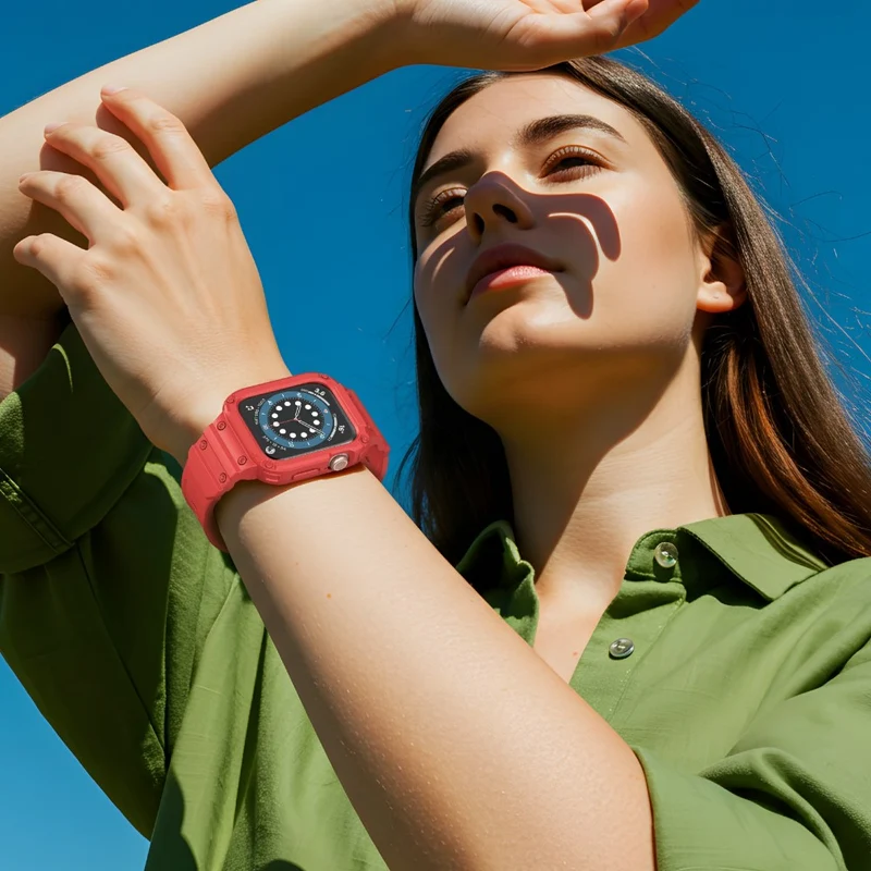 Stilvoll Apple Watch Series 10 46mm Silikon Armband