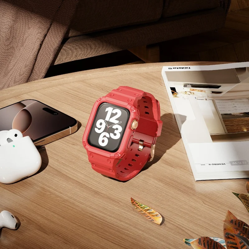 Stilvoll Apple Watch Series 10 46mm Silikon Armband
