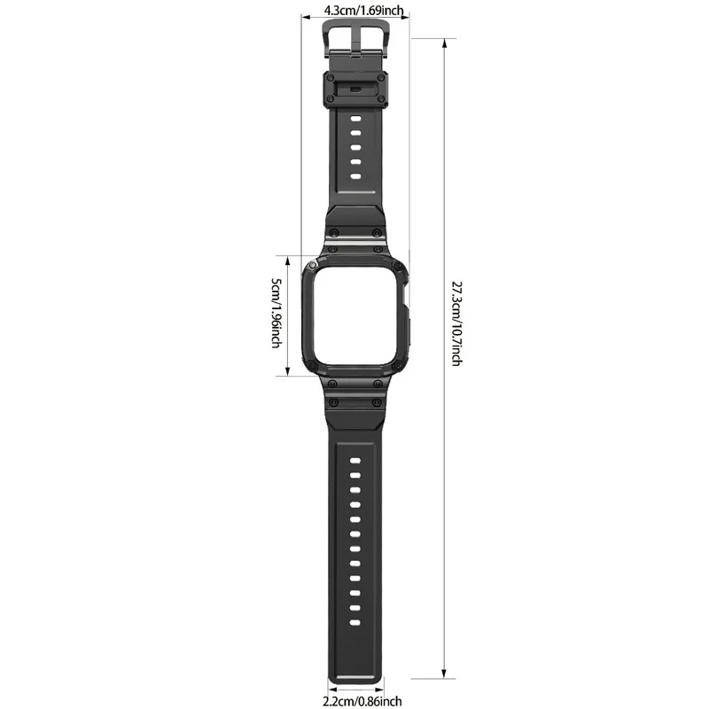 Stilvoll Apple Watch Series 10 46mm Silikon Armband