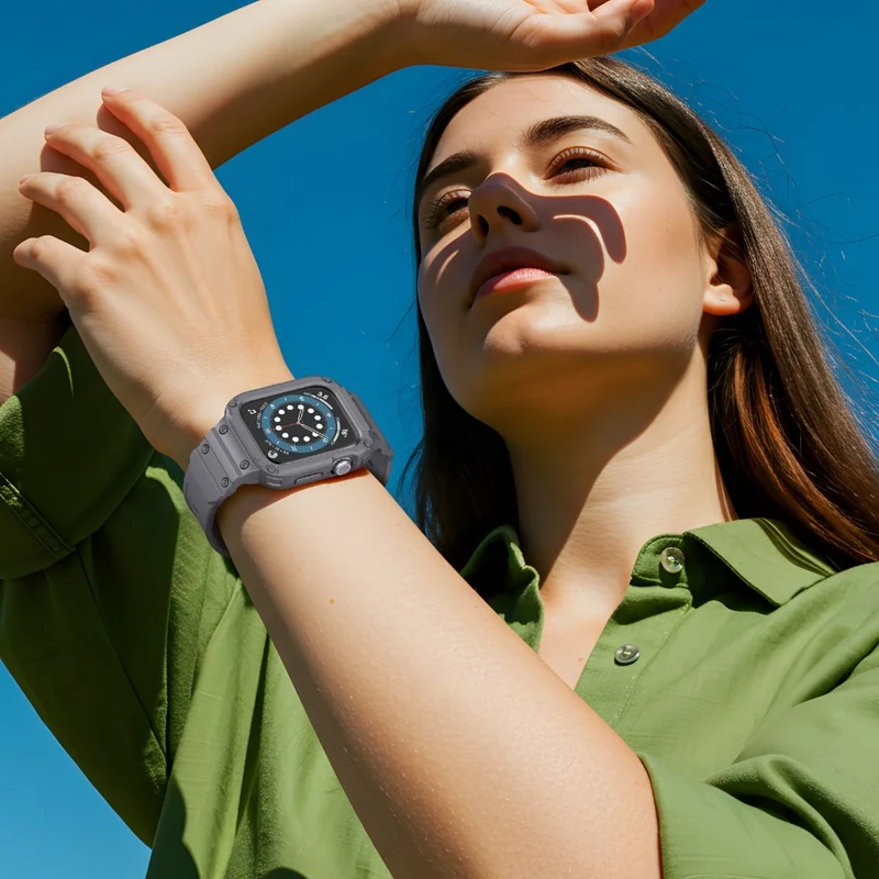 Stilvoll Apple Watch Series 10 46mm Silikon Armband