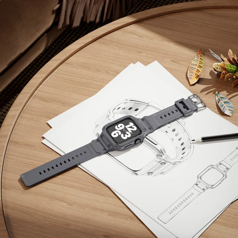 Stilvoll Apple Watch Series 10 46mm Silikon Armband