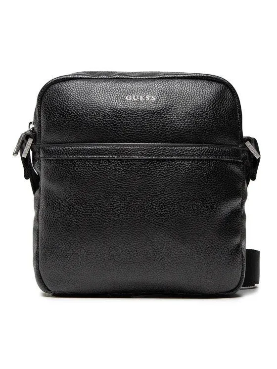 Guess Umhängetasche Herren Riviera Schwarz HMRIVIP2459BLA
