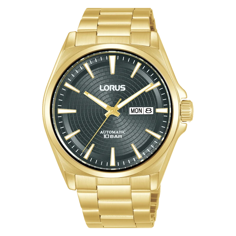 Lorus Sports RL416CX9 Herrenuhr Automatik Blaugrau • Mineralglas • Edelstahlarmband