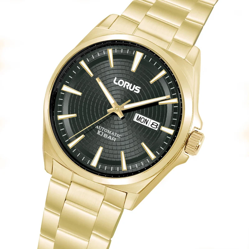 Lorus Sports RL416CX9 Herrenuhr Automatik Blaugrau • Mineralglas • Edelstahlarmband