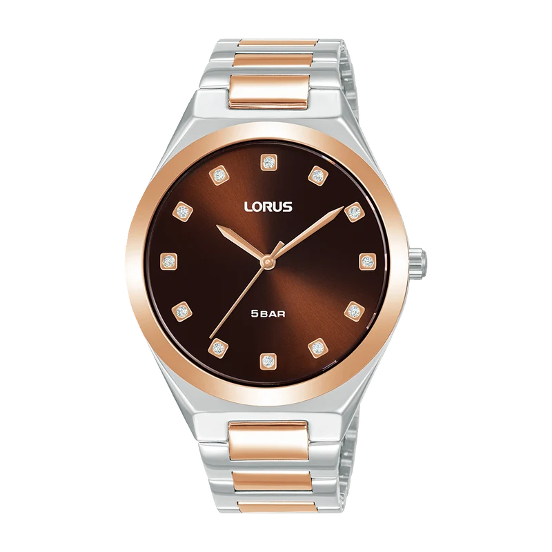 Lorus RG204WX9 Fashion Damenuhr Dunkelbraun • Mineralglas • 5 ATM