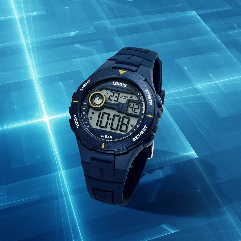 Lorus Young R2383PX9 Herrenuhr • Digitale Zeitanzeige • 10 BAR Wasserdicht