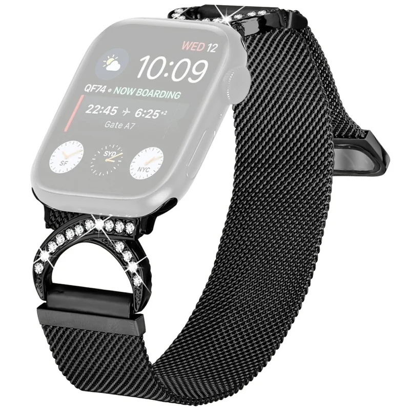 Stilvoll Apple Smartwatch Metall Und Strass Universell Armband