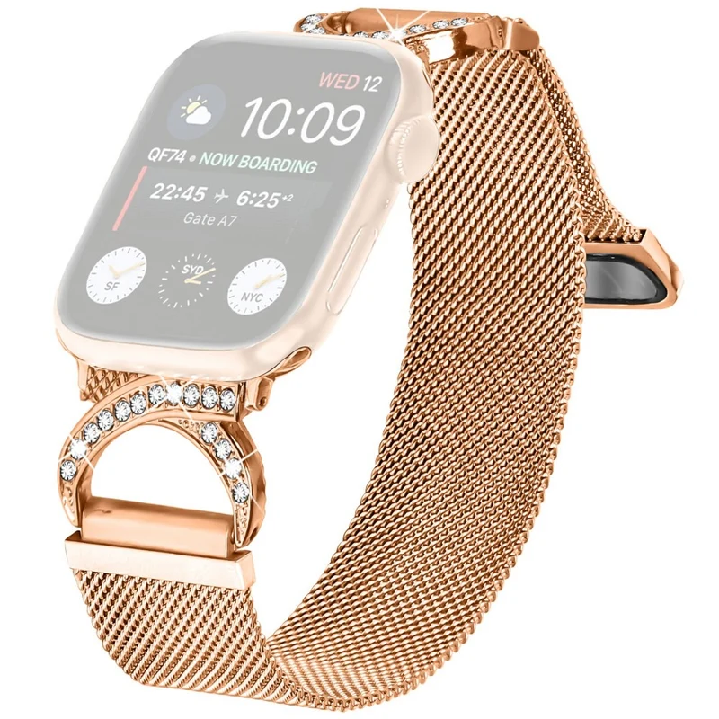 Stilvoll Apple Smartwatch Metall Und Strass Universell Armband