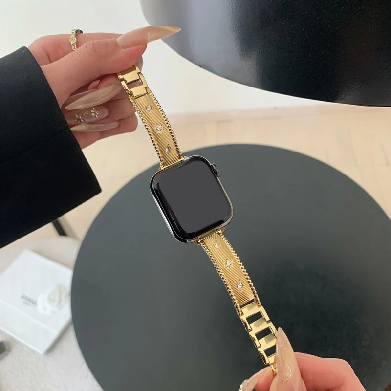Absolut Elegant Apple Smartwatch Metall Und Strass Universell Armband