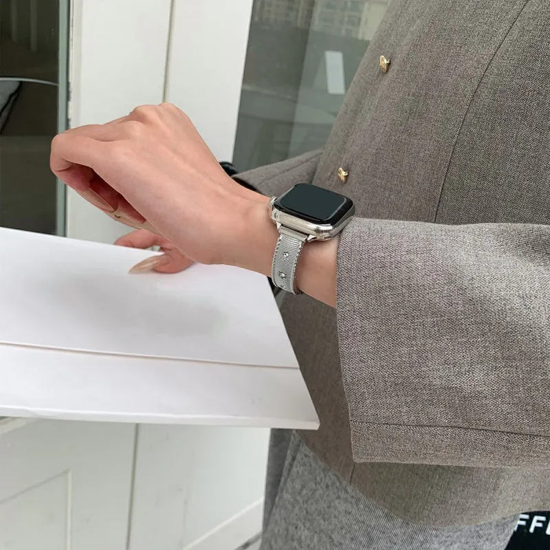 Absolut Elegant Apple Smartwatch Metall Und Strass Universell Armband