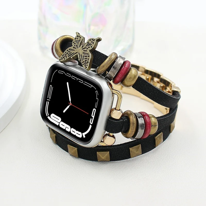 Bemerkenswert Komfortabel Apple Smartwatch Kunstleder Universell Armband