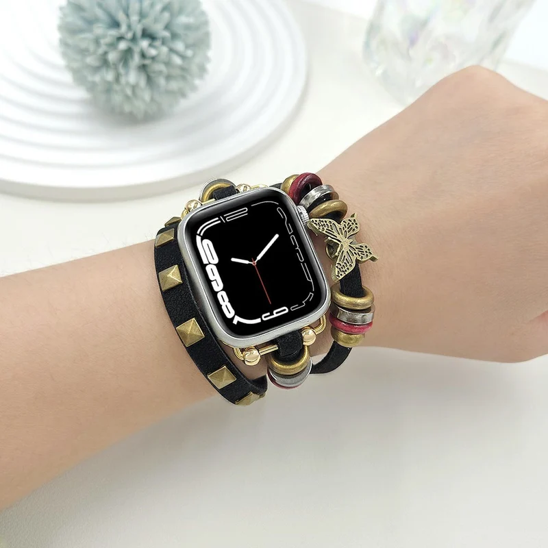 Bemerkenswert Komfortabel Apple Smartwatch Kunstleder Universell Armband
