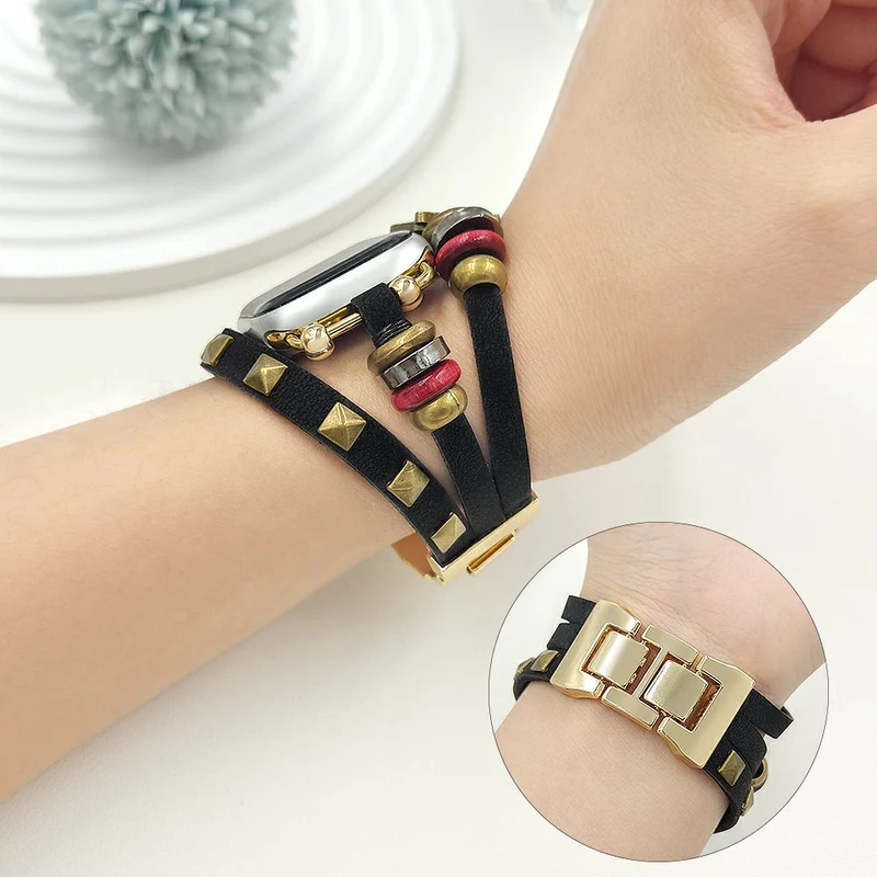 Bemerkenswert Komfortabel Apple Smartwatch Kunstleder Universell Armband