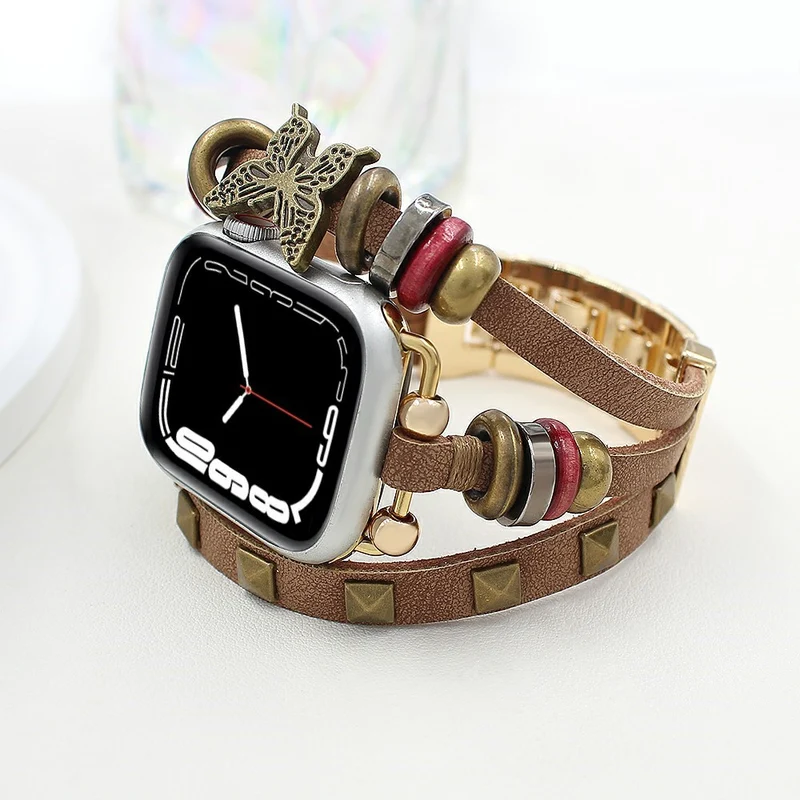 Bemerkenswert Komfortabel Apple Smartwatch Kunstleder Universell Armband