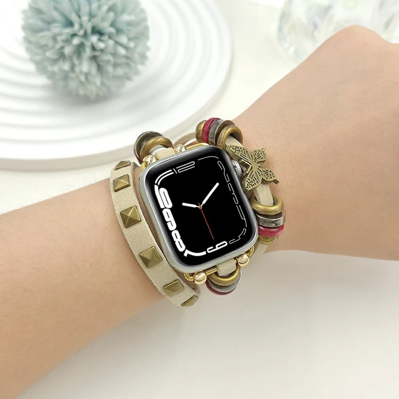 Bemerkenswert Komfortabel Apple Smartwatch Kunstleder Universell Armband