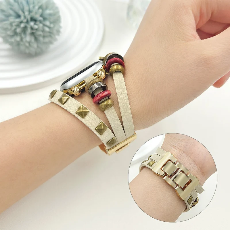 Bemerkenswert Komfortabel Apple Smartwatch Kunstleder Universell Armband