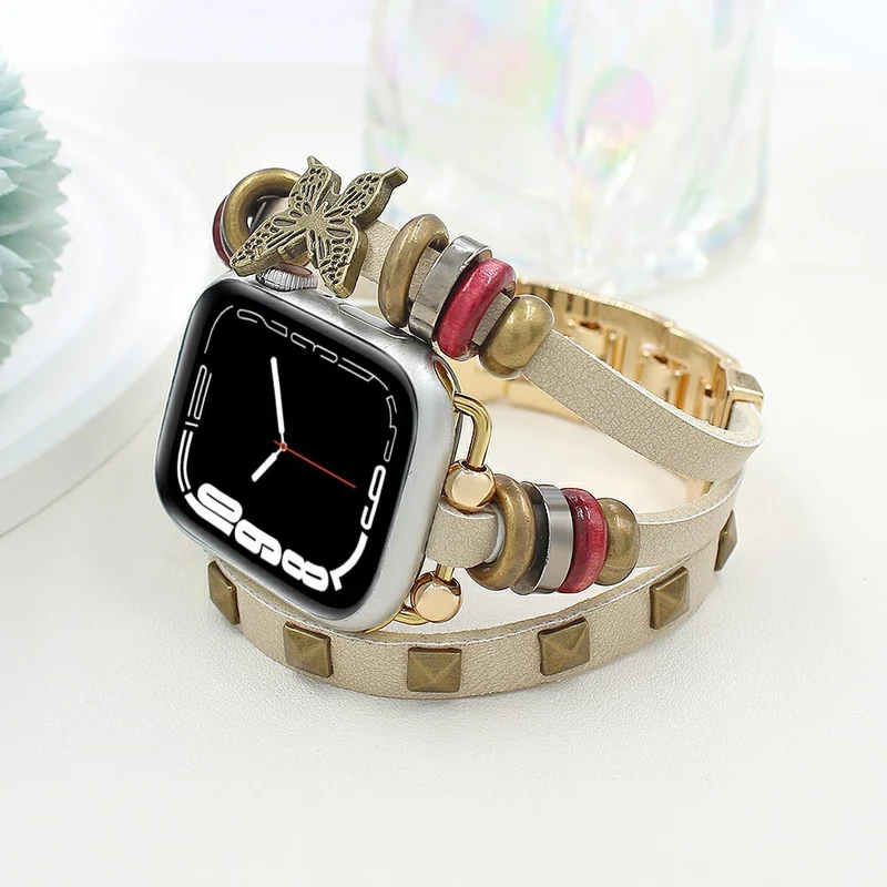 Absolut Stark Apple Smartwatch Kunstleder Universell Armband