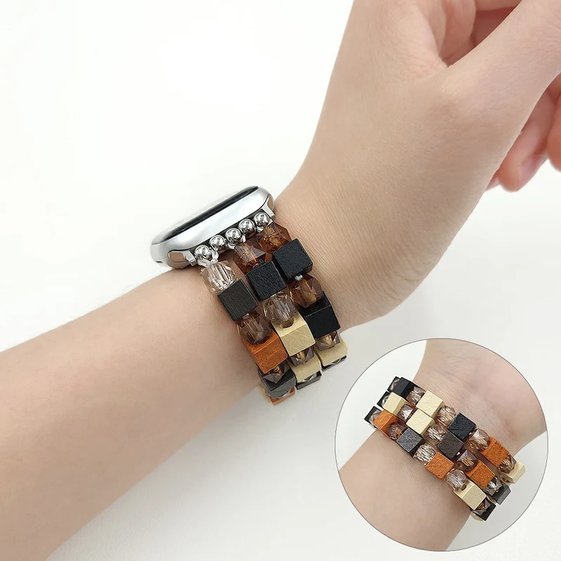 Unglaublich Angenehm Apple Smartwatch Holz Universell Armband