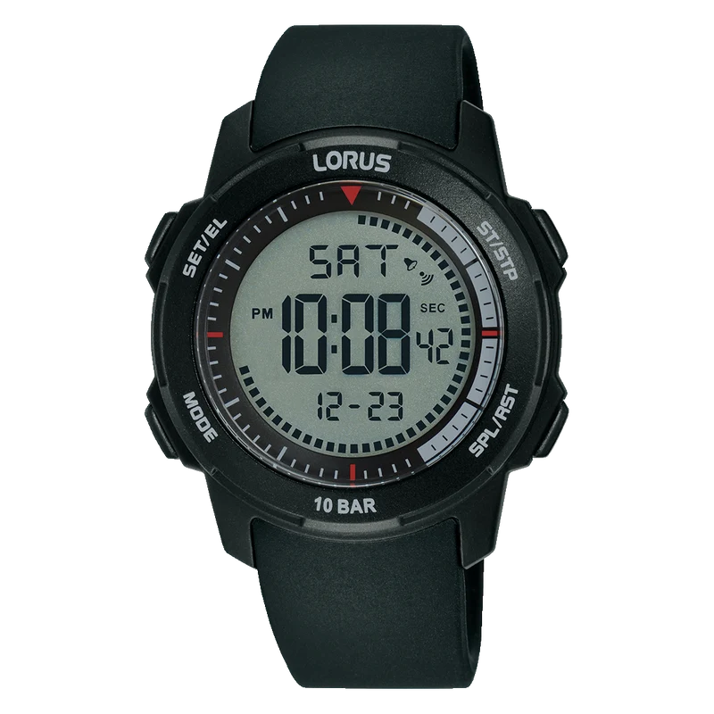 Lorus Sports R2371PX9 Herren Armbanduhr • Digital mit EL-Beleuchtung • 10 BAR wasserdicht