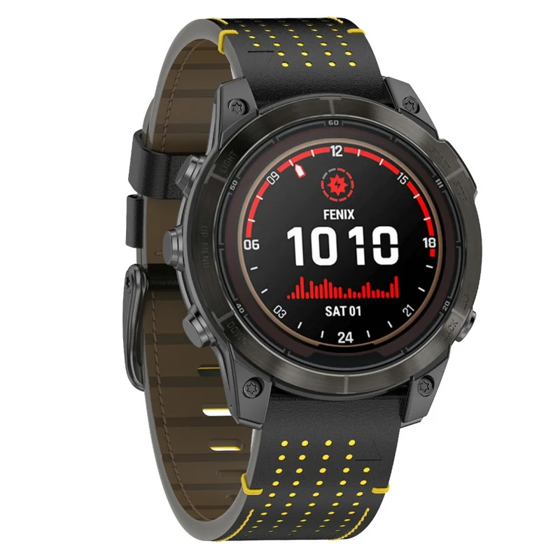 Auffallend Modisch Garmin Smartwatch Echtes Leder Universell Armband