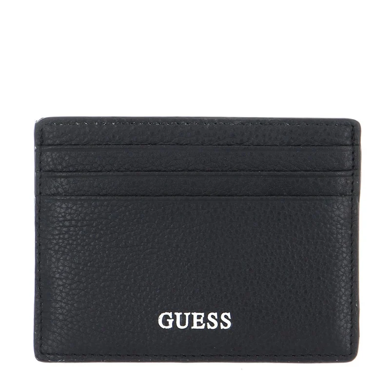 GUESS Herren Kartenetui Herren Riviera Schwarz SMRIVILEA25 BLA