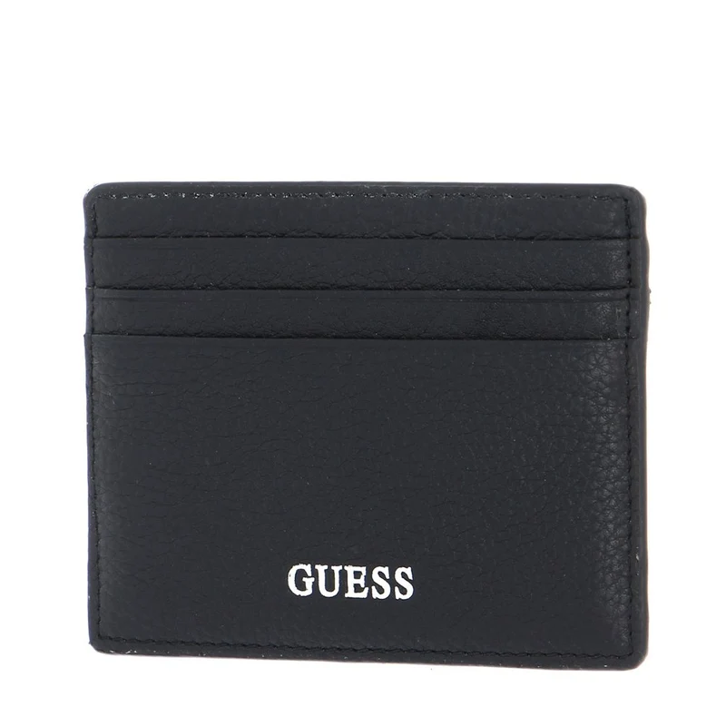 GUESS Herren Kartenetui Herren Riviera Schwarz SMRIVILEA25 BLA