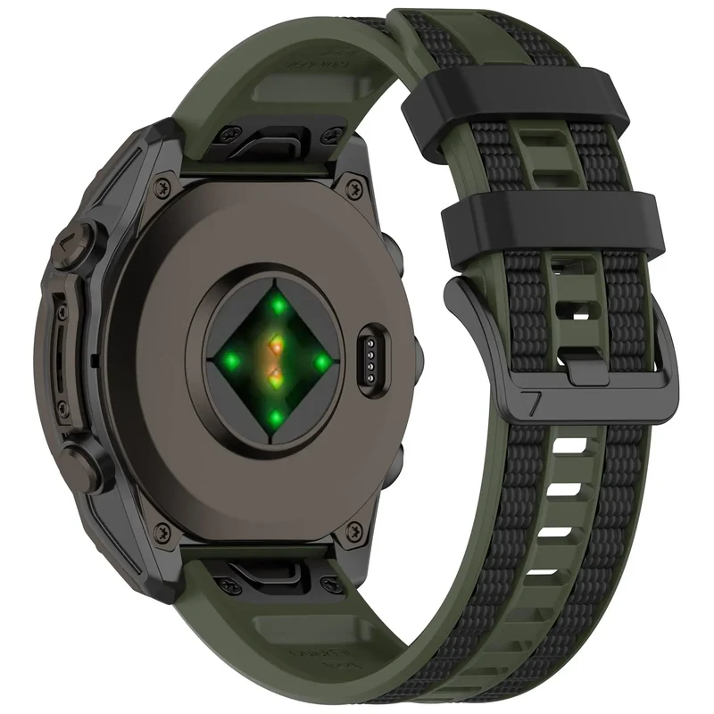 Garmin Epix Pro (Gen 2) 51mm Sport Grain Armband (Armeegrün/Schwarz)