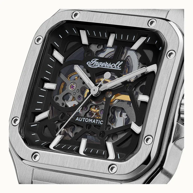 Ingersoll The Ollie I14501 Herrenuhr Schwarz • Automatikwerk • Mineralglas