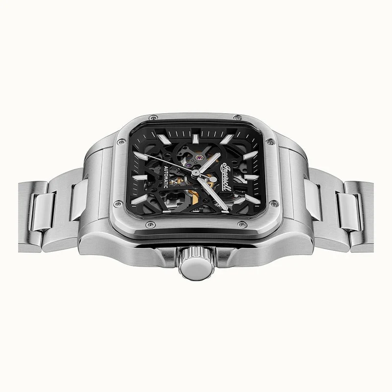 Ingersoll The Ollie I14501 Herrenuhr Schwarz • Automatikwerk • Mineralglas