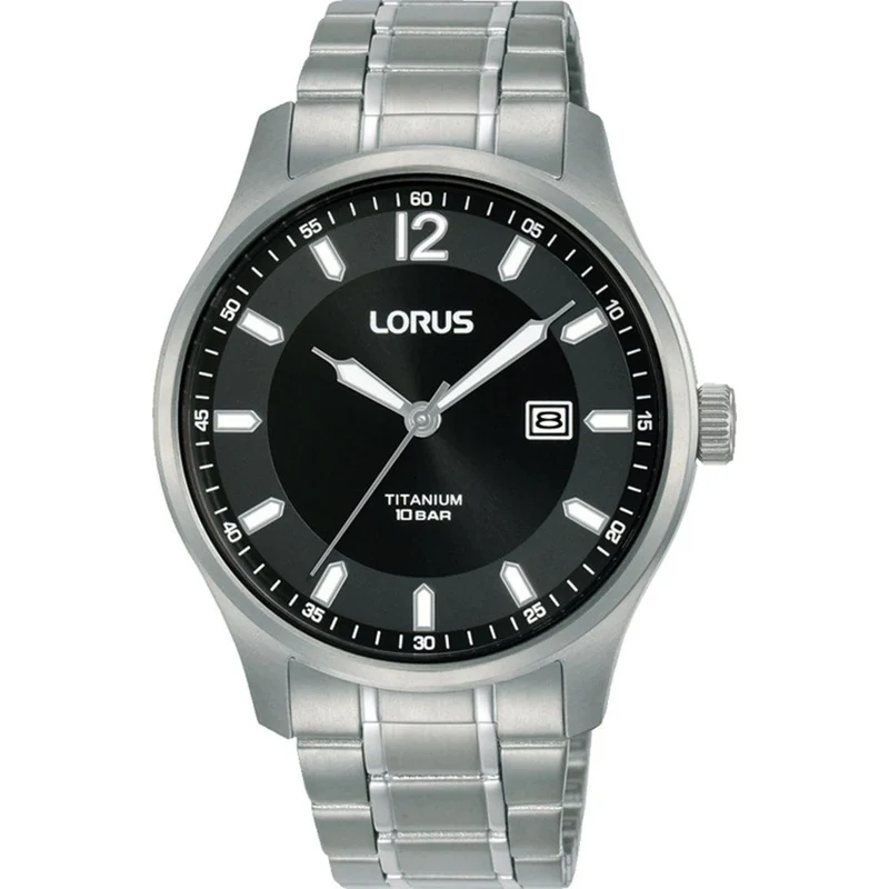 Lorus Classic RH995QX9 Herren Armbanduhr • Titan-Gehäuse und -Armband • Mineralglas